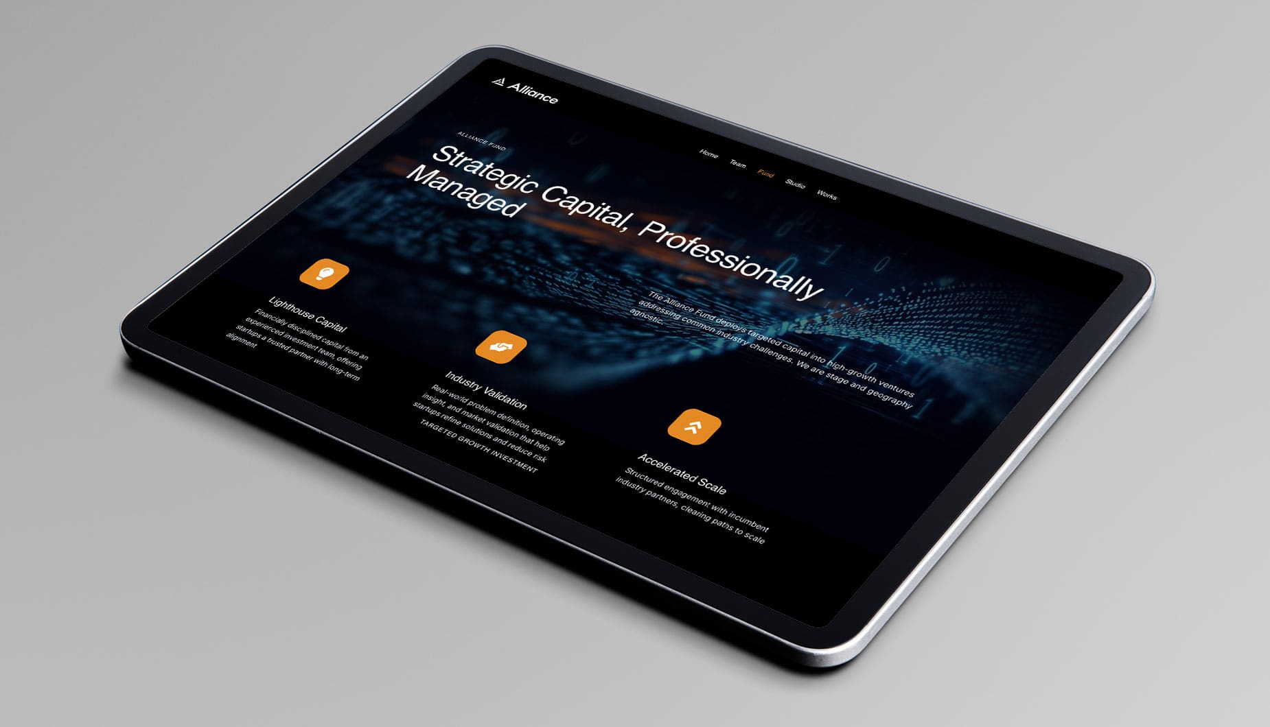 helping venture capital firms with website design and development